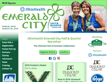 Tablet Screenshot of emeraldcityhalfmarathon.com